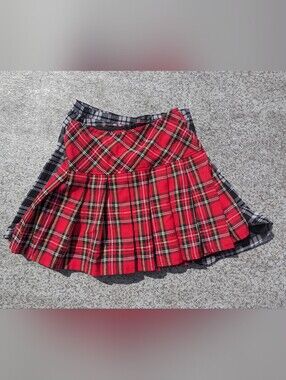 Red Plaid Skirt